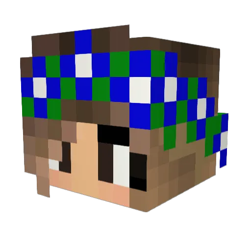Ilona2007 Minecraft avatar head, 3D render