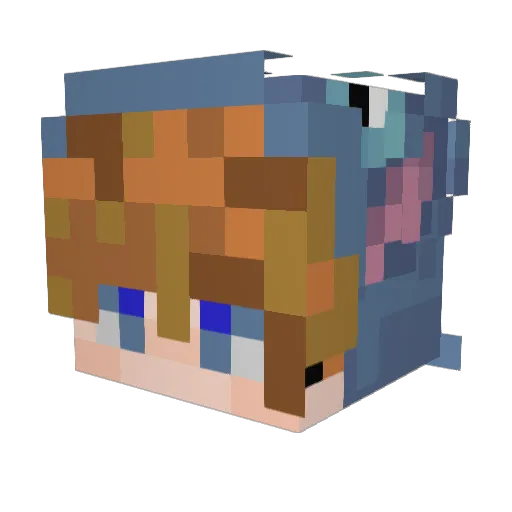 Ilonely_Iion Minecraft avatar head, 3D render