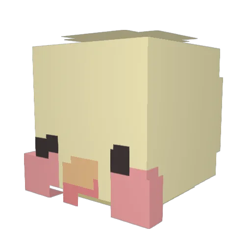 Ilonz_ Minecraft avatar head, 3D render