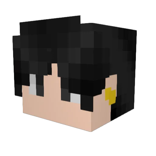 Ilove2Rage Minecraft avatar head, 3D render