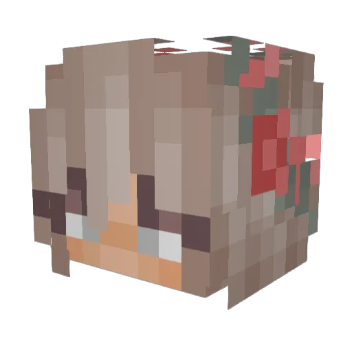 IloveAID Minecraft avatar head, 3D render