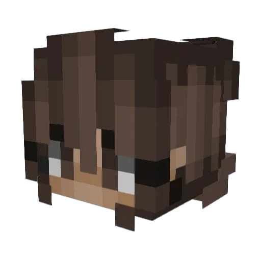 IloveChiba Minecraft avatar head, 3D render