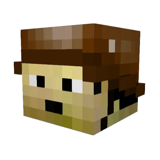 IloveChix Minecraft avatar head, 3D render