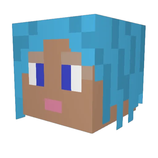 IloveReese Minecraft avatar head, 3D render