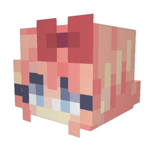 Ilovelickingfeet Minecraft avatar head, 3D render
