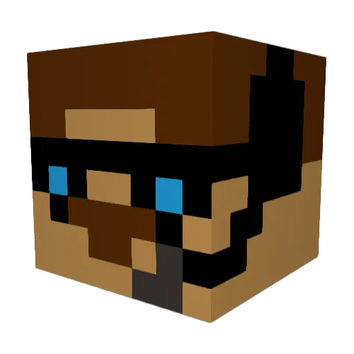 Ilovemonkeys911 Minecraft avatar head, 3D render