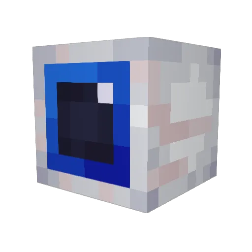 Ilseparatio_ Minecraft avatar head, 3D render