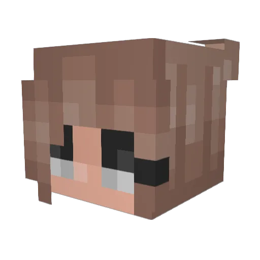 IlsevanTintelen Minecraft avatar head, 3D render