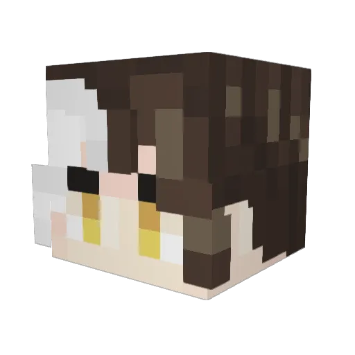 Ilthael Minecraft avatar head, 3D render
