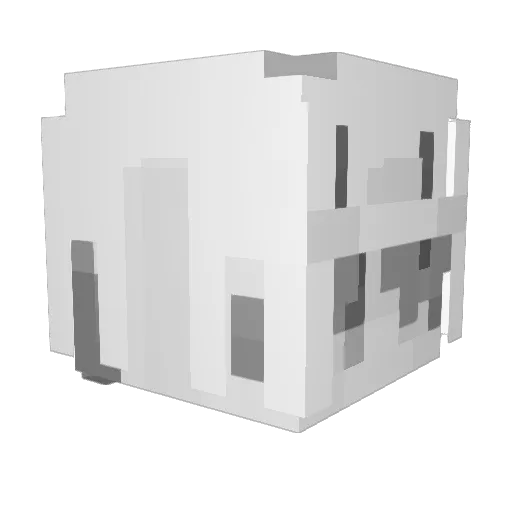 Ilton_HD Minecraft avatar head, 3D render