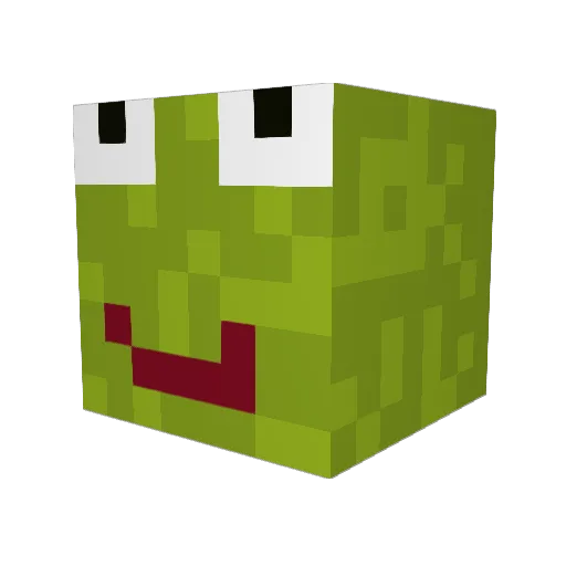 Iluqi Minecraft avatar head, 3D render