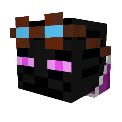 Ilushatop Minecraft avatar head, 3D render