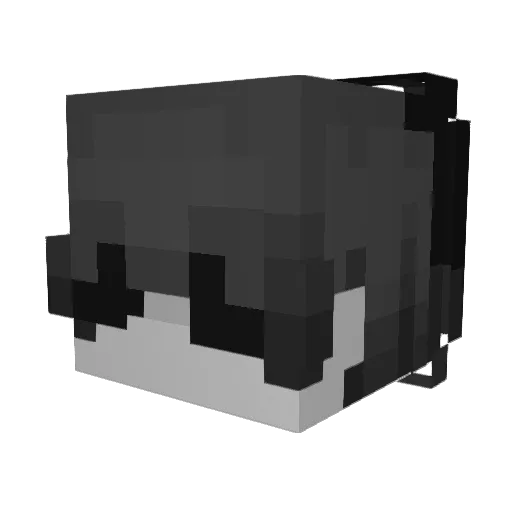IluvMypookieJort Minecraft avatar head, 3D render
