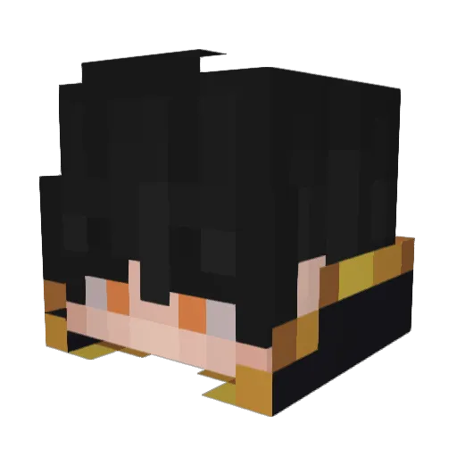 Ilvalet Minecraft avatar head, 3D render