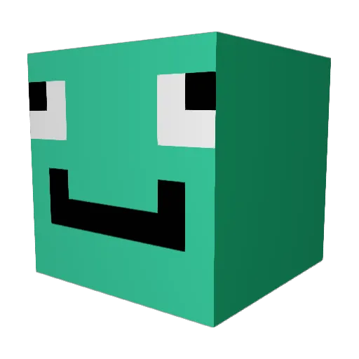Ily400ms Minecraft avatar head, 3D render