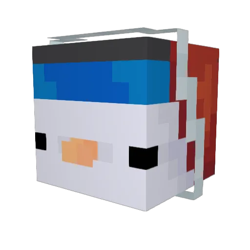 IlyLegacy Minecraft avatar head, 3D render