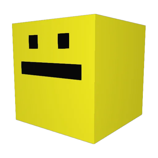 IlyPASTA Minecraft avatar head, 3D render