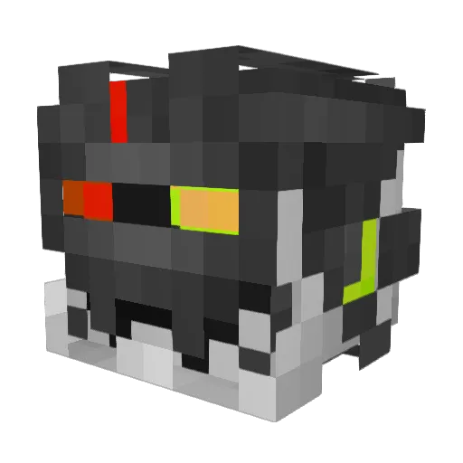IlyVoid Minecraft avatar head, 3D render