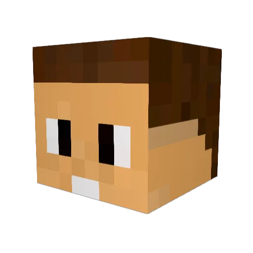 Ilya10 Minecraft avatar head, 3D render