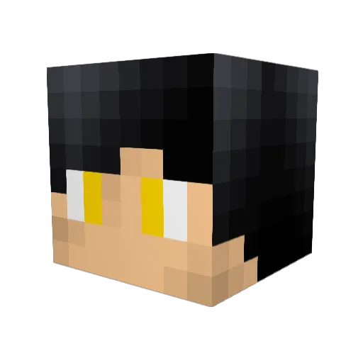 IlyaChap Minecraft avatar head, 3D render