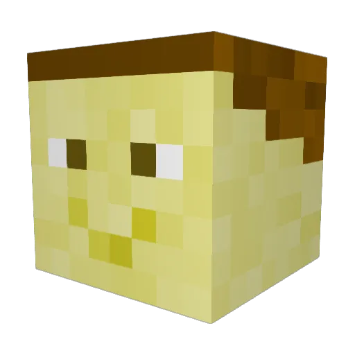 IlyaVorozhbit Minecraft avatar head, 3D render