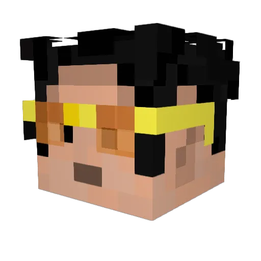 Ilya_Aistrup Minecraft avatar head, 3D render