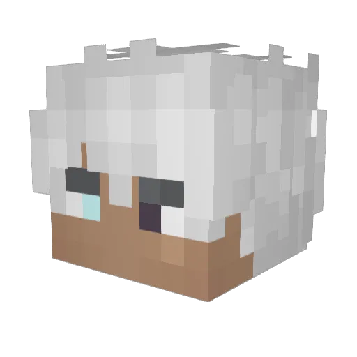 Ilyaer Minecraft avatar head, 3D render