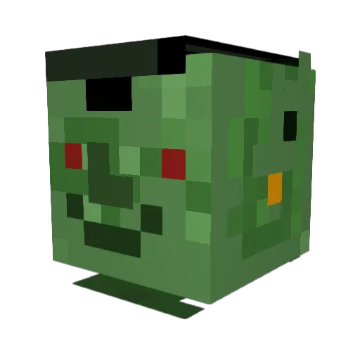 IlyanSL Minecraft avatar head, 3D render