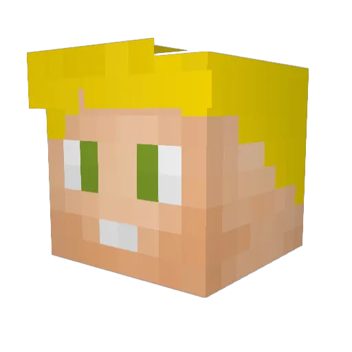 Ilyaodo07 Minecraft avatar head, 3D render