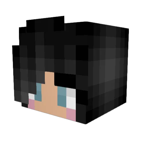 ImABaddieSo Minecraft avatar head, 3D render