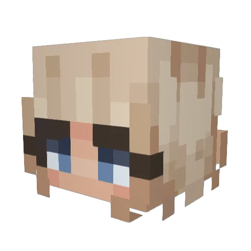 ImABarbieGirl1 Minecraft avatar head, 3D render