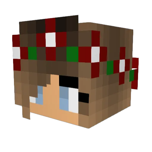 ImACraZyGirl Minecraft avatar head, 3D render