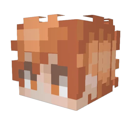 ImAGoodPotato Minecraft avatar head, 3D render