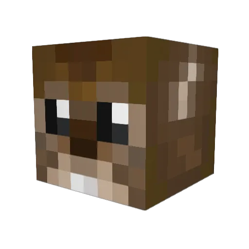 ImARabidSquirrel Minecraft avatar head, 3D render