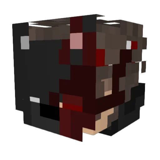 ImARats Minecraft avatar head, 3D render