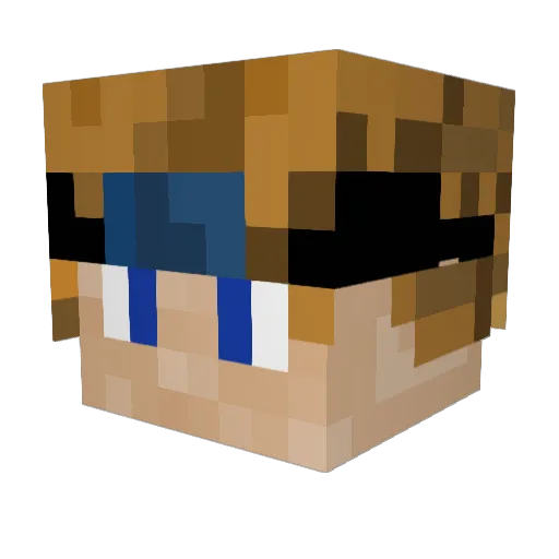 ImAThrow Minecraft avatar head, 3D render