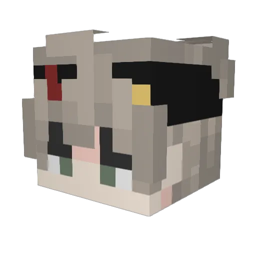 ImA_Sir Minecraft avatar head, 3D render