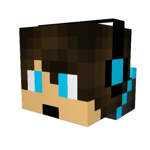 ImActuallyJew Minecraft avatar head, 3D render