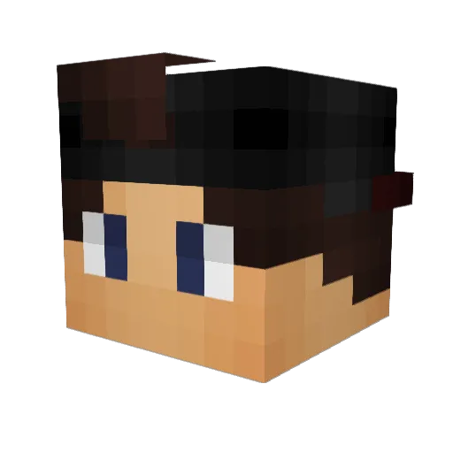 ImAlbYT Minecraft avatar head, 3D render