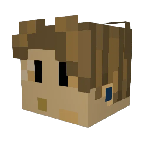 ImAnARKitekt Minecraft avatar head, 3D render