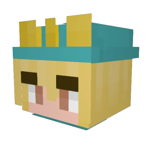 ImAnAdultIThink Minecraft avatar head, 3D render