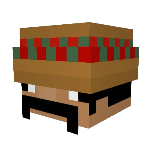 ImAntoniio Minecraft avatar head, 3D render