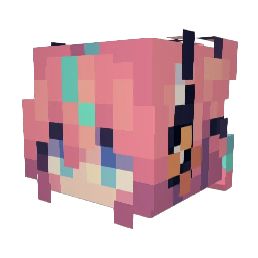 ImAntonyEt Minecraft avatar head, 3D render