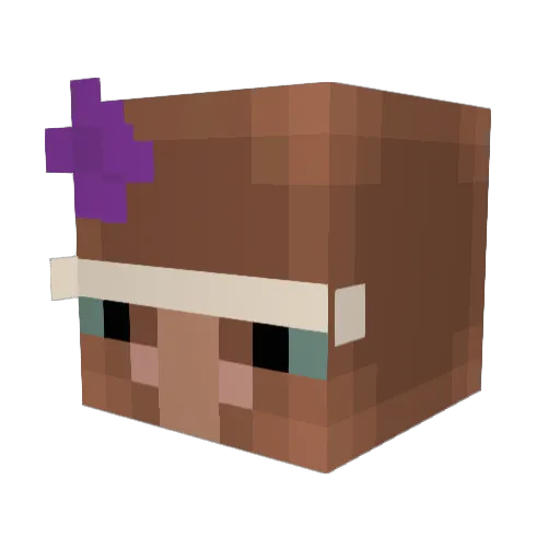 ImAsedia Minecraft avatar head, 3D render