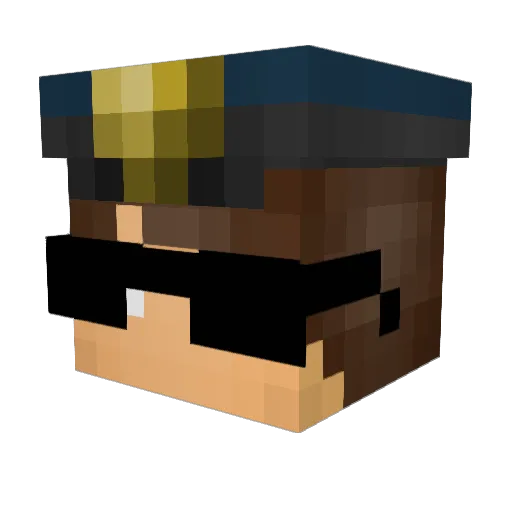 ImAsgardian Minecraft avatar head, 3D render