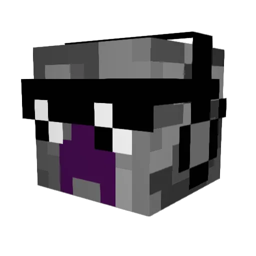 ImAsger Minecraft avatar head, 3D render