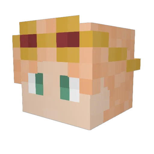 ImAvery67 Minecraft avatar head, 3D render