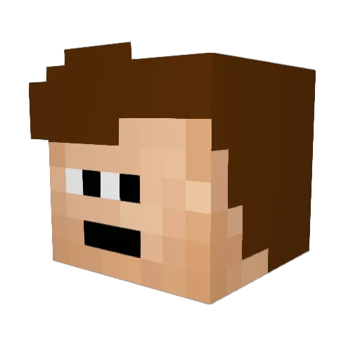 ImBADDD0 Minecraft avatar head, 3D render
