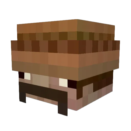 ImBaeBro Minecraft avatar head, 3D render