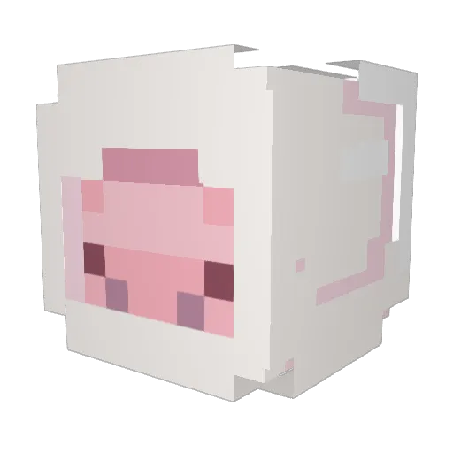 ImBalii Minecraft avatar head, 3D render